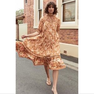 NWOT Spell & The Gypsy Collective Anne Midi Gown, Size Small